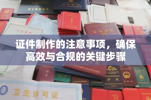 西和证件制作的注意事项，确保高效与合规的关键步骤
